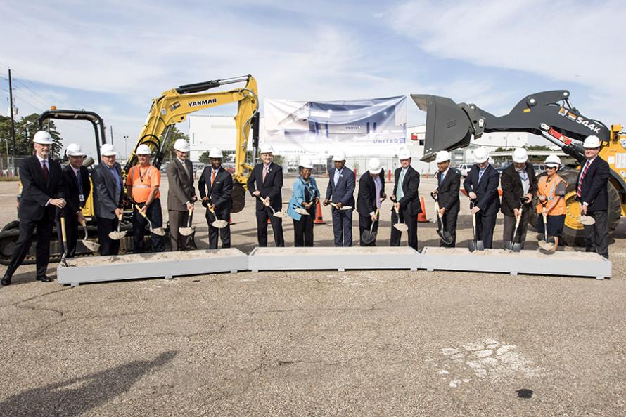 United Airlines Breaks Ground on New Technical Operations Center at Bush Airport
