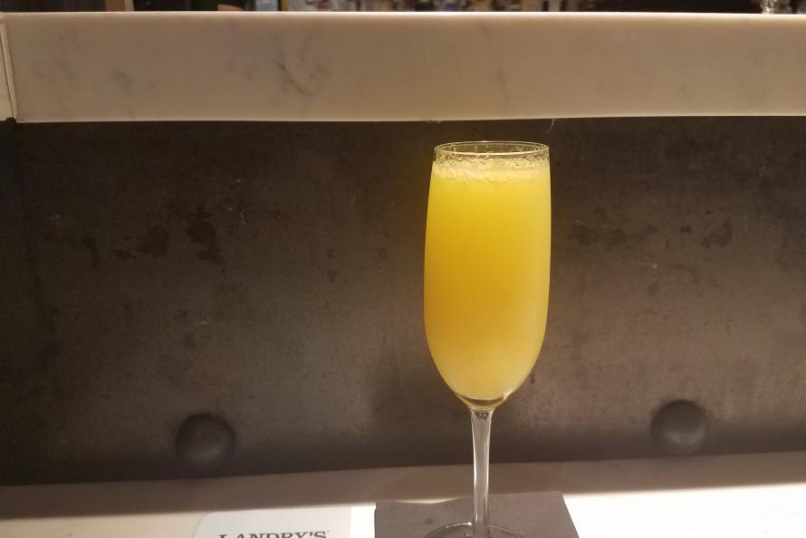 Landry’s Mimosa (Landry’s Seafood/Bush Airport): Your choice of fruit purée and Chandon Brut Classic is a good pairing with any of the sensational steaks, seafood, and pasta specialties available at Landry’s, a seafood tradition since 1947, and located near Gate 42 in Terminal C. Holiday Cocktails at Houston Airports
