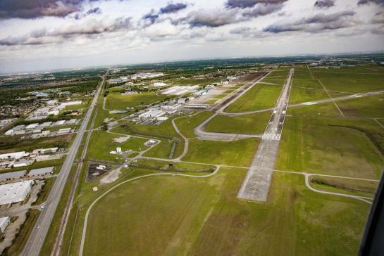 Runway Aerial view