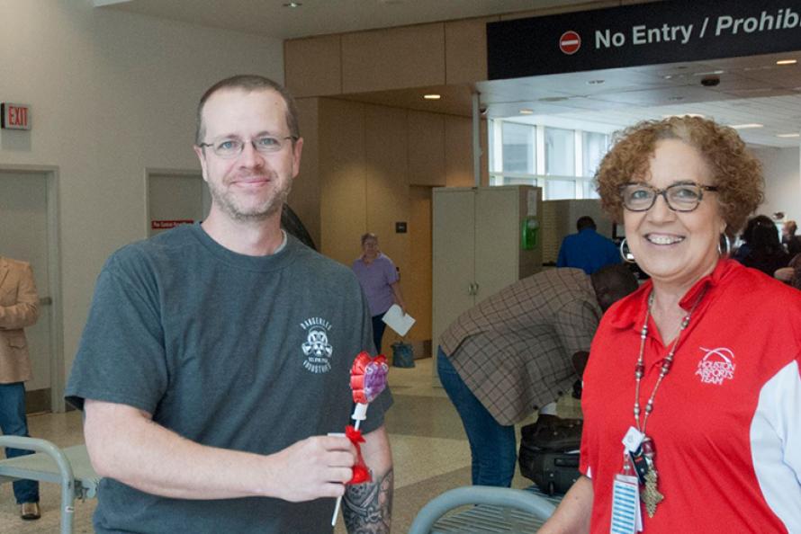 Houston Airports Spreads Love for Valentine's Day