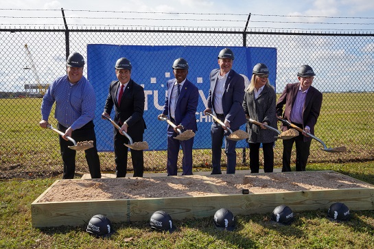 Intuitive Machines groundbreaking at the Houston Spaceport. December 2021.