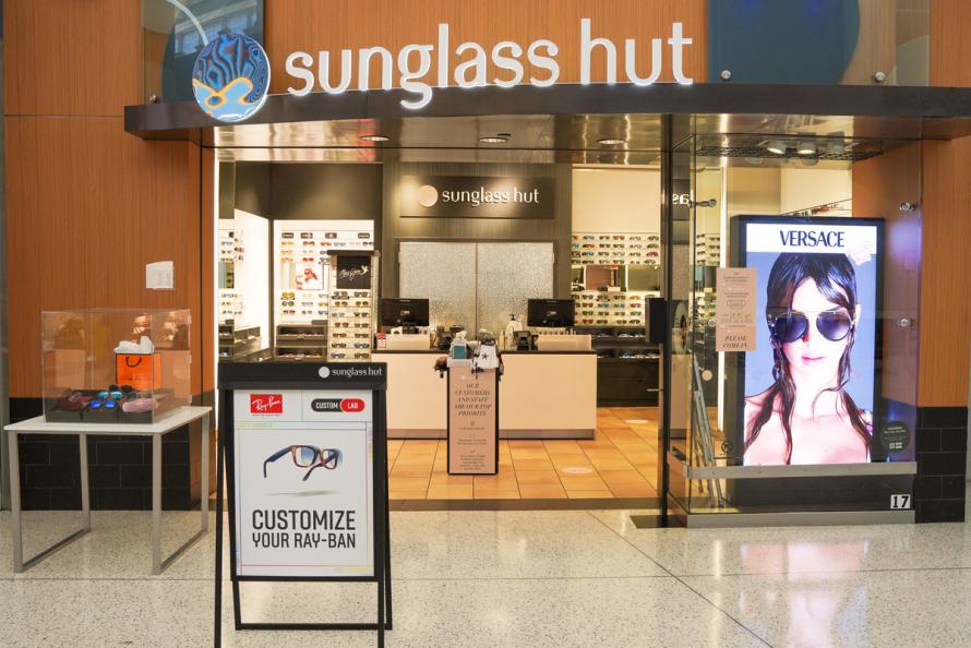 Sunglass Hut retail store at Bush Airport