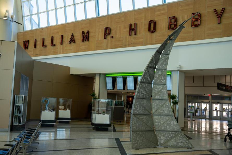 HOU Security Checkpoint – free-standing sculpture by Animalis Works 