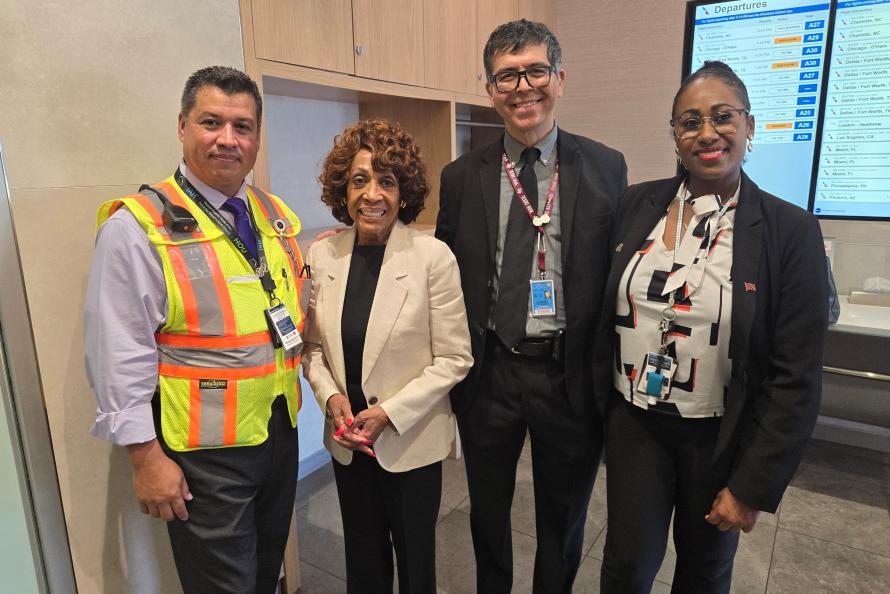 IAH Team with Congresswoman Maxine Waters
