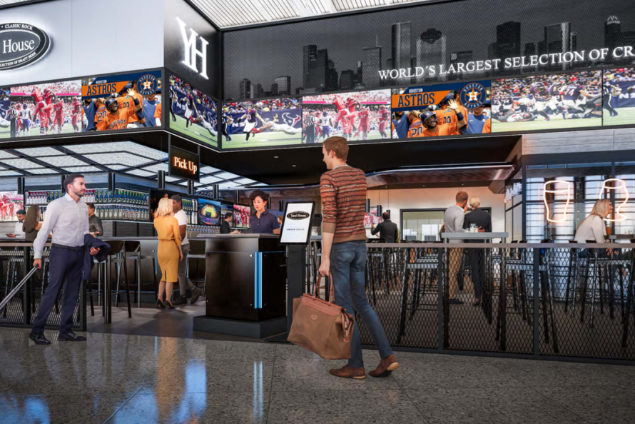 Rendering of Yard House at Hobby Airport