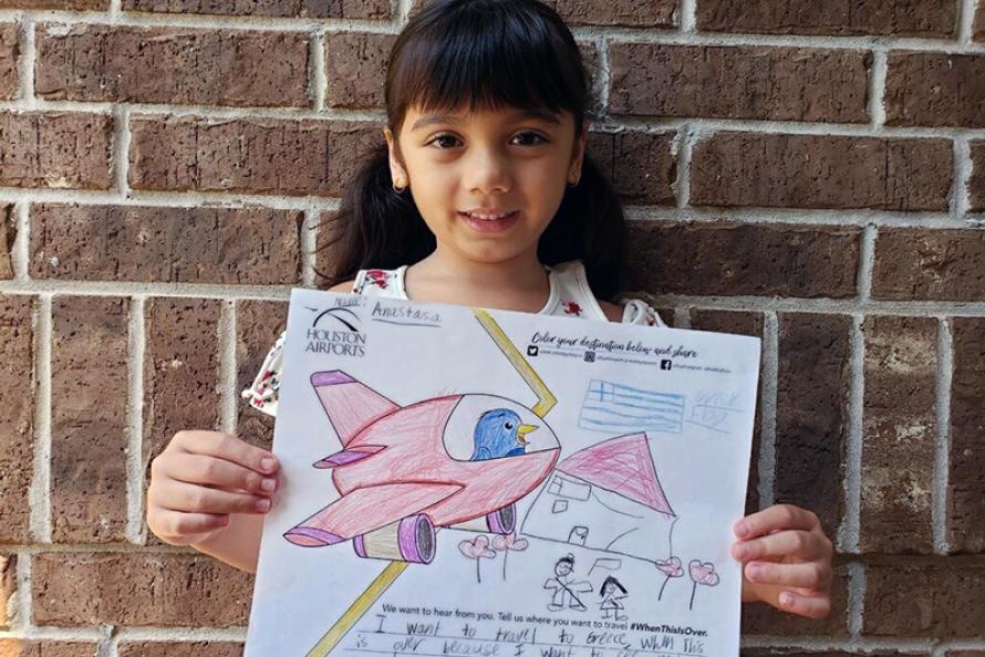 Houston Airports Launches Kid-Friendly Coloring Project