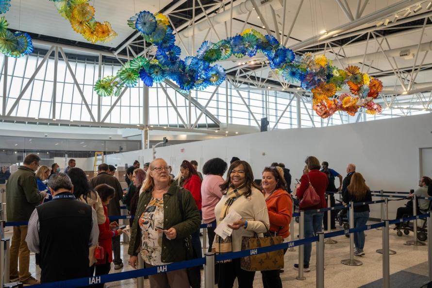 IAH Terminal E Ticketing Lobby