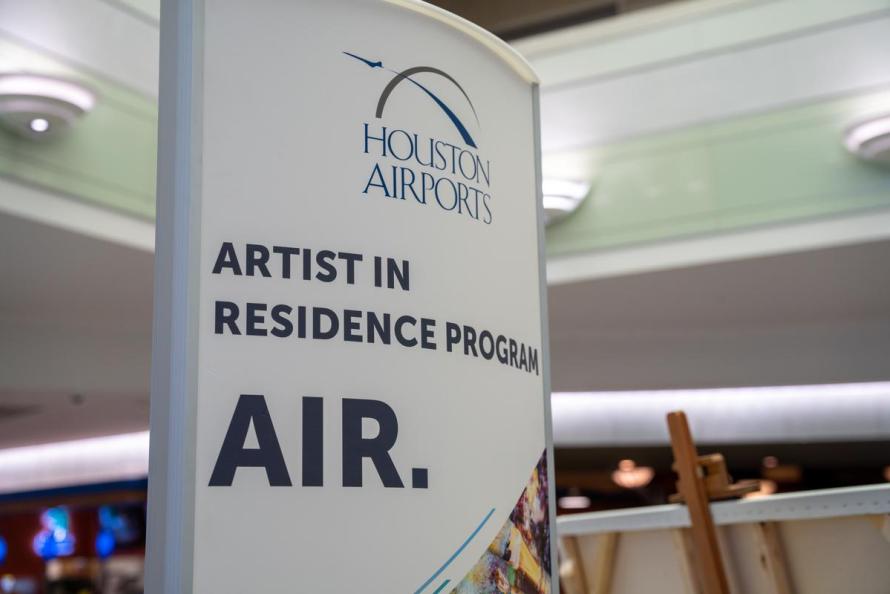 Houston Airports debuts a new program: Artist-In-Residence 
