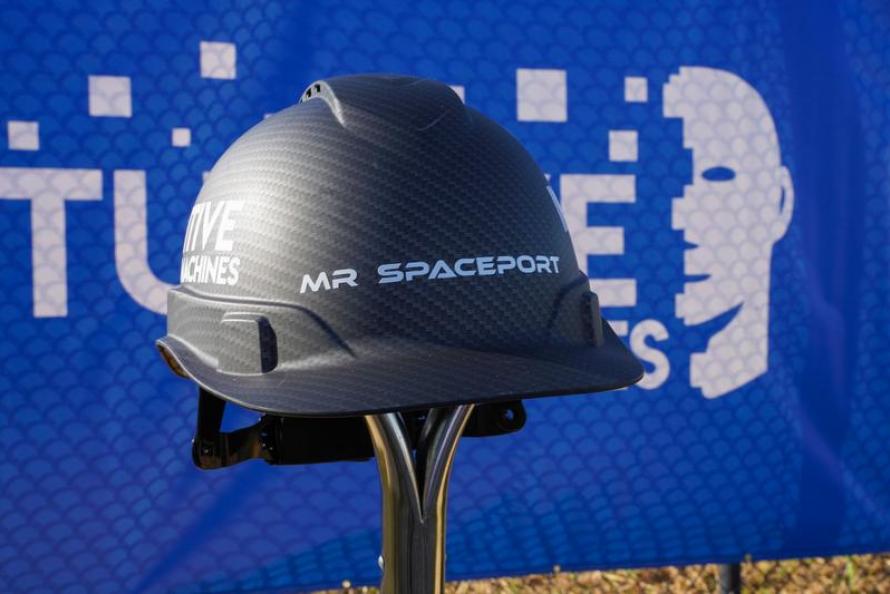 Mr. Spaceport hardhat for Arturo Machuca - GM of Houston Spaceport