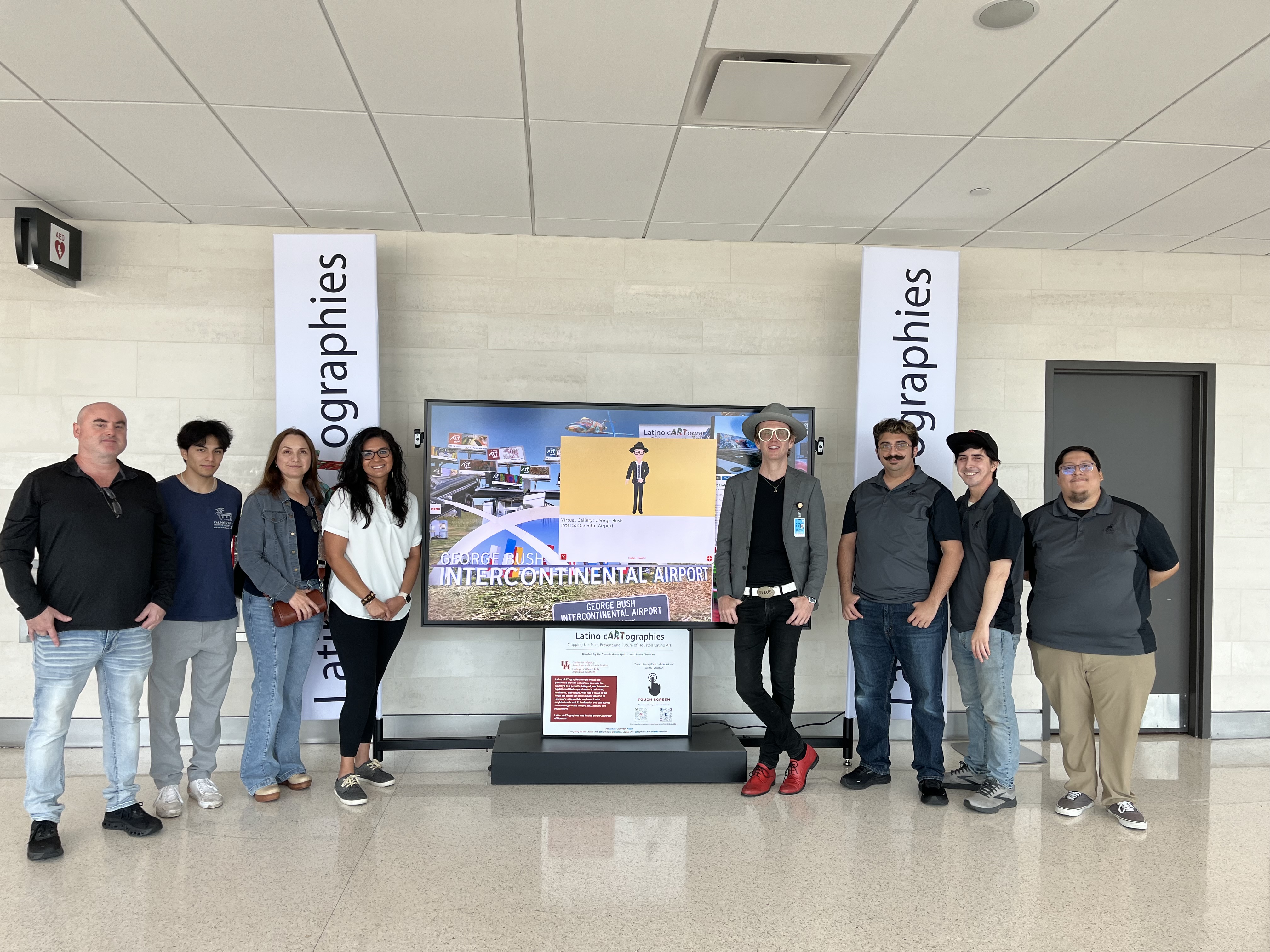 latino cartographies exhibit at HOU