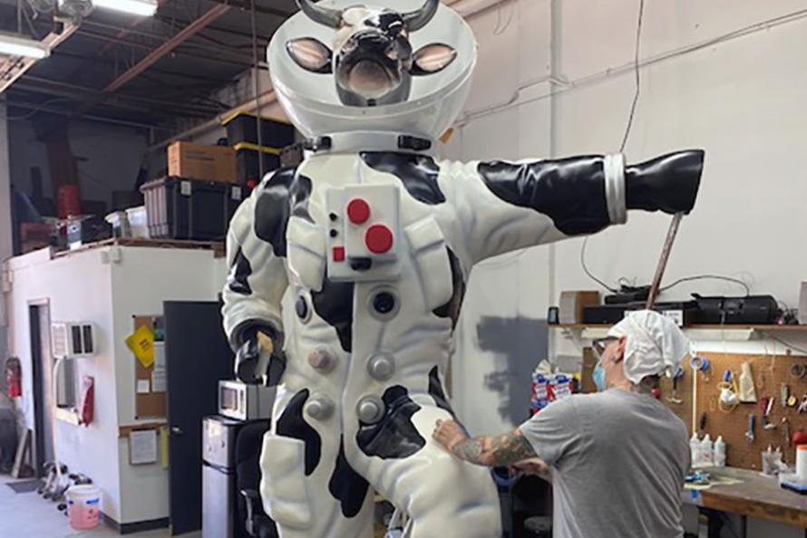 Fan Favorite' Space Cow Moving Toward Late Summer Return to IAH | Houston  Airport System