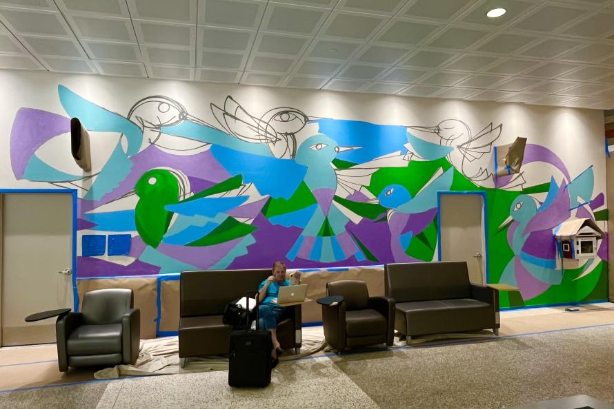 Hummingbirds in Terminal A 