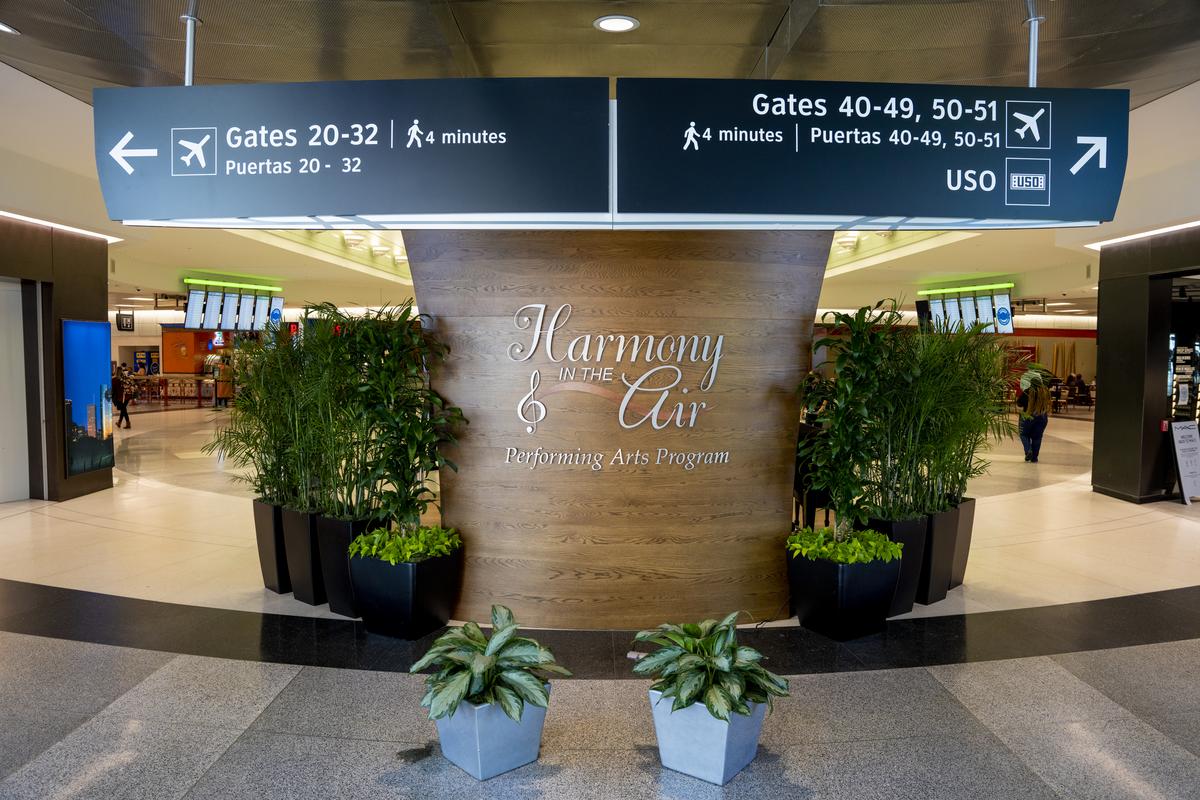 Harmony in the Air stage at Hobby Airport 