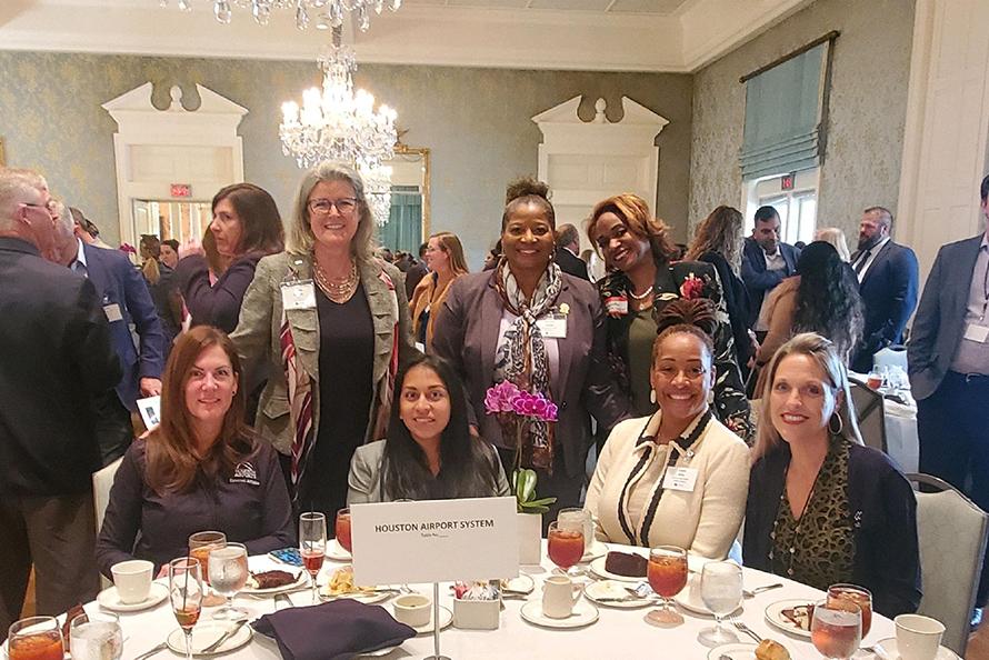 Several staff represented Houston Airports at the CMAA Houston Chapter international women's day event on March 23.