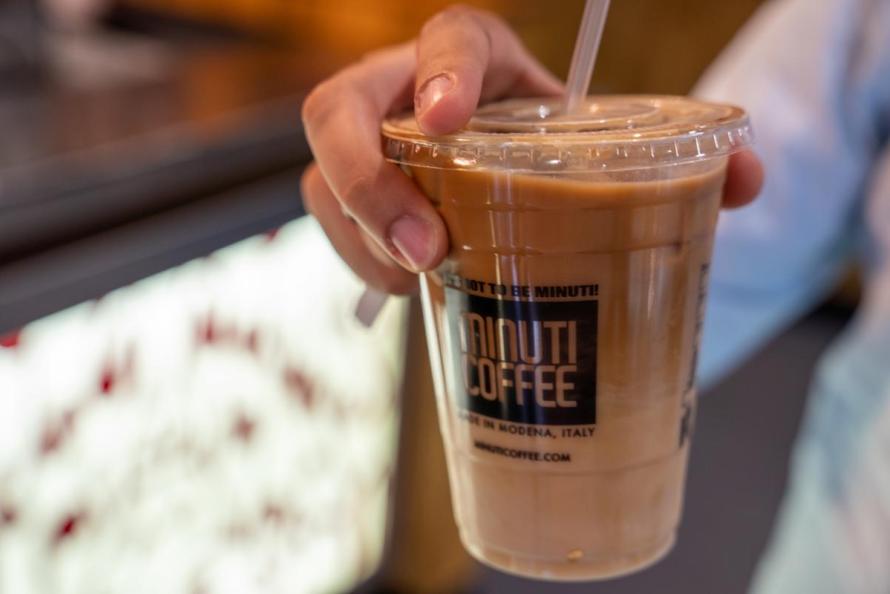 Photo of iced Italian style coffee at Minute Coffee 
