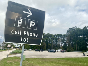 IAH Cell Phone Lot Located on JFK BLVD
