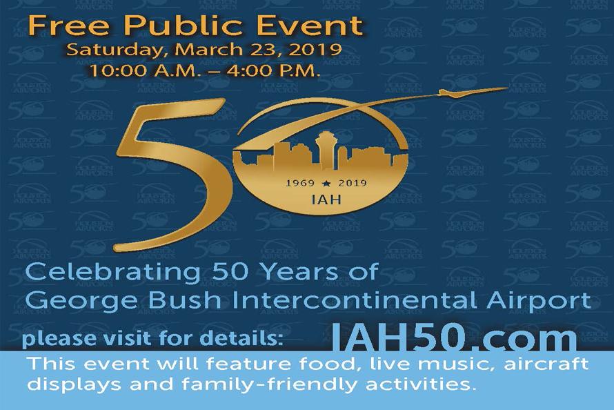 IAH 50th Anniversary Celebration: March 23