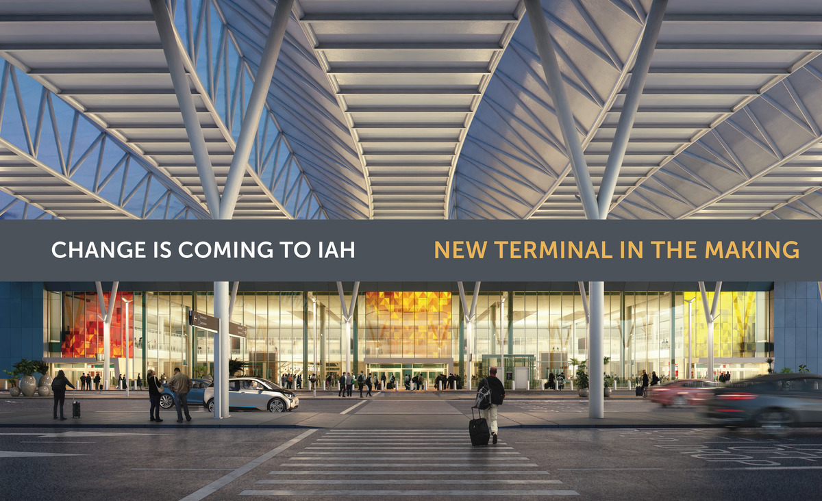Rendering of new international terminal at Bush Airport