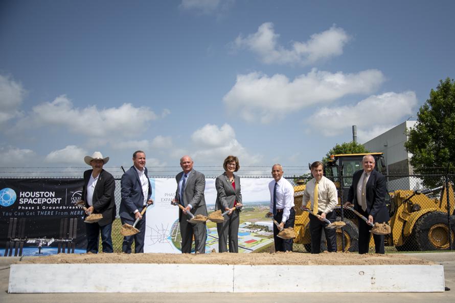 Houston Spaceport celebrates the beginning of Phase 1 development with ground-breaking ceremony